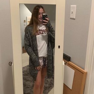 oversized Lululemon cardigan